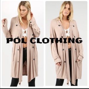 POL Women's Tan Cardigan
